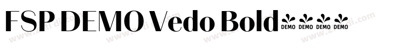 FSP DEMO Vedo Bold字体转换 FSP DEMO Vedo Bold字体转换